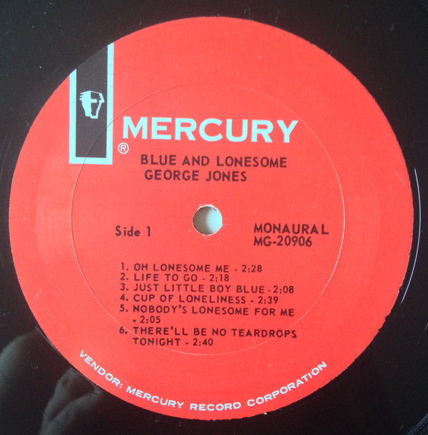 George Jones (2) : Blue & Lonesome (LP, Comp, Mono)