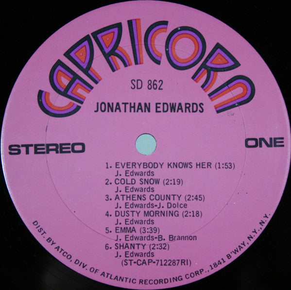 Jonathan Edwards (2) : Jonathan Edwards (LP, Album, RI )