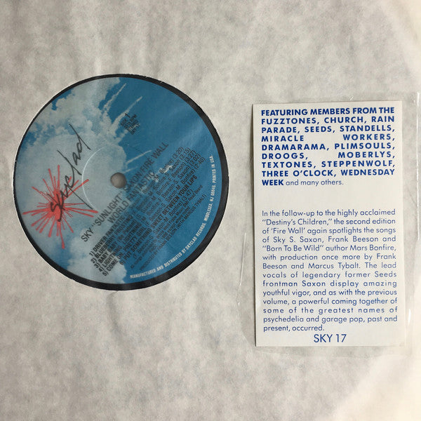 Sky Saxon And Fire Wall : World Fantastic (LP)