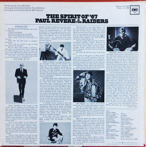 Paul Revere & The Raiders : The Spirit Of '67 (LP, Album)