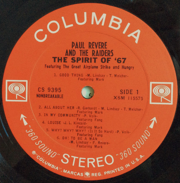 Paul Revere & The Raiders : The Spirit Of '67 (LP, Album)