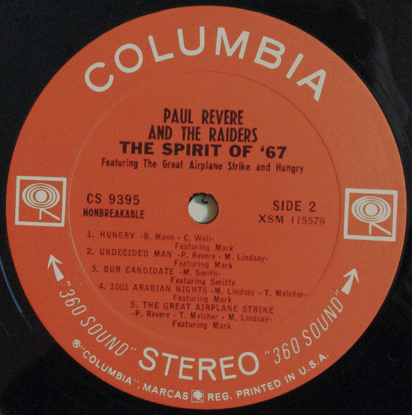 Paul Revere & The Raiders : The Spirit Of '67 (LP, Album)