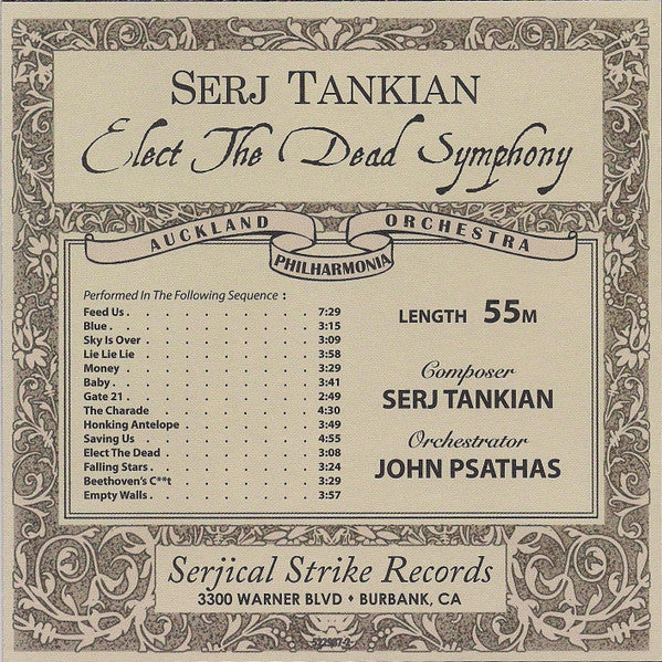 Serj Tankian : Elect The Dead Symphony (CD, Album)