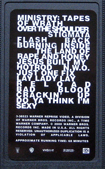 Ministry : Tapes Of Wrath (VHS)