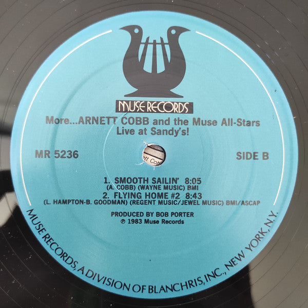Arnett Cobb And The Muse All Stars : Live At Sandy's, More Arnett Cobb And The Muse All-Stars (LP)