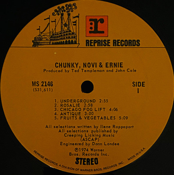 Chunky, Novi & Ernie : Chunky, Novi & Ernie (LP, Album, gat)