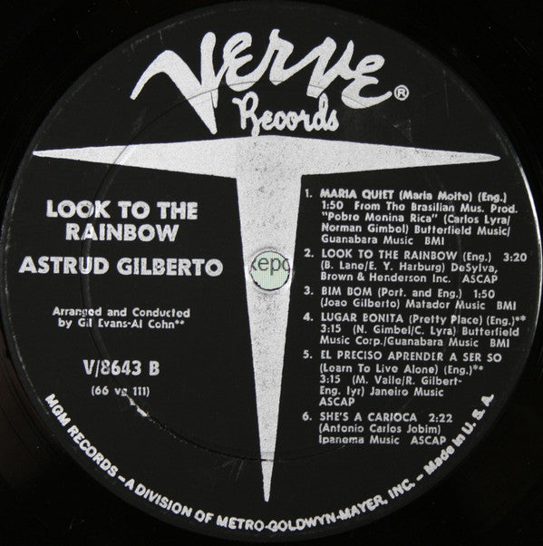 Astrud Gilberto : Look To The Rainbow (LP, Album, Mono)