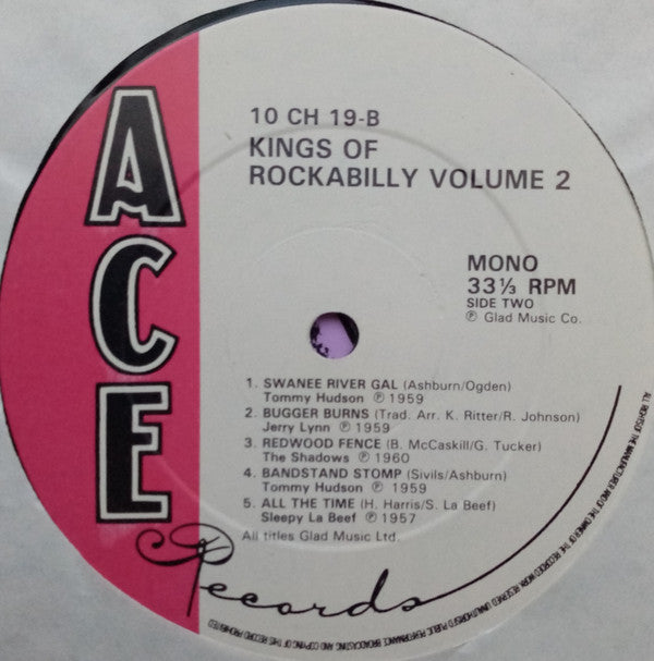 Various : Kings Of Rockabilly - Volume Two (10", Album, Comp, Mono)