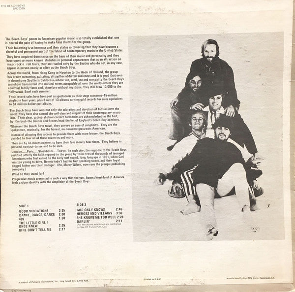 The Beach Boys : Good Vibrations (LP, Comp)