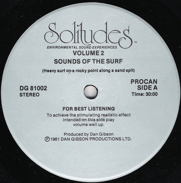 Dan Gibson : Solitudes - Environmental Sound Experiences Volume Two (LP, Album)