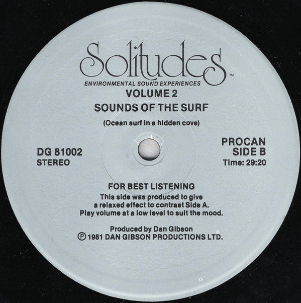 Dan Gibson : Solitudes - Environmental Sound Experiences Volume Two (LP, Album)