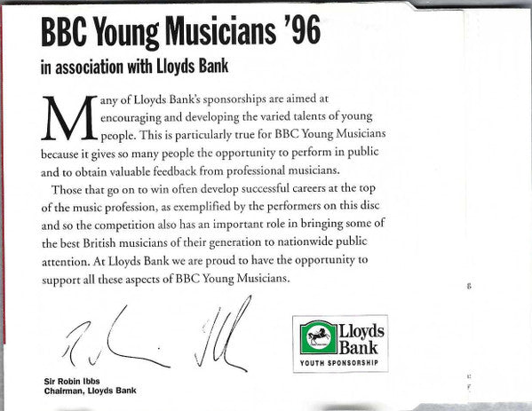 Wolfgang Amadeus Mozart / Vincenzo Bellini / Carl Maria von Weber / Franz Strauss - BBC Philharmonic Conducted By Adrian Leaper : BBC Young Musicians Past Finalists (CD)