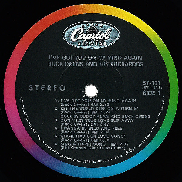 Buck Owens And His Buckaroos : I've Got You On My Mind Again (LP, Album, Scr)