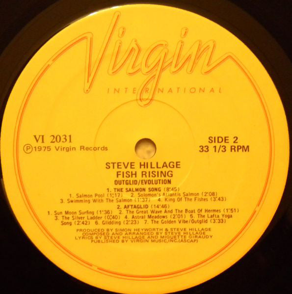 Steve Hillage : Fish Rising (LP, Album, RE, Hub)