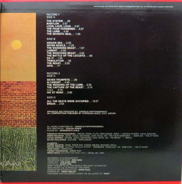 Aphrodite's Child : 666 (2xLP, Album, RP, Ter)