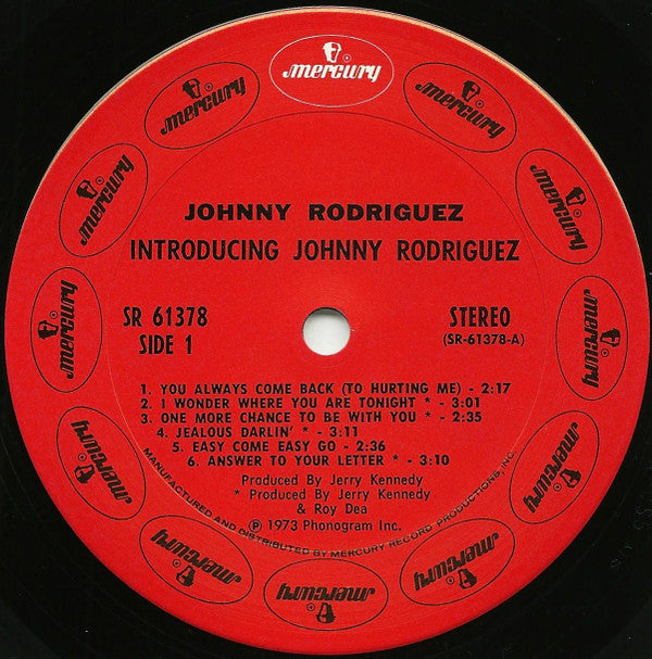 Johnny Rodriguez (4) : Introducing Johnny Rodriguez (LP, Album)