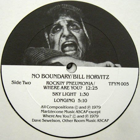 Bill Horvitz : No Boundary (LP, Album)