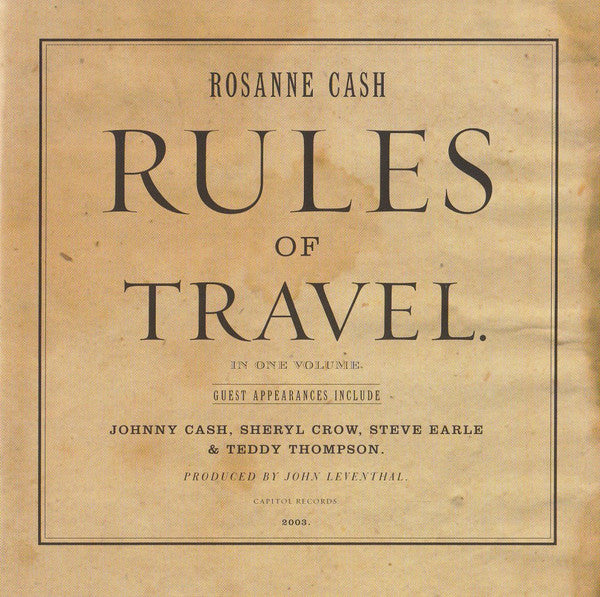 Rosanne Cash : Rules Of Travel (CD, Album)