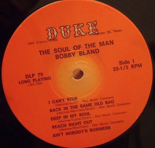 Bobby Bland : The Soul Of The Man (LP, Album)