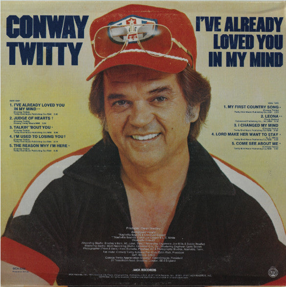 Conway Twitty : I've Already Loved You In My Mind (LP, Album, Pin)