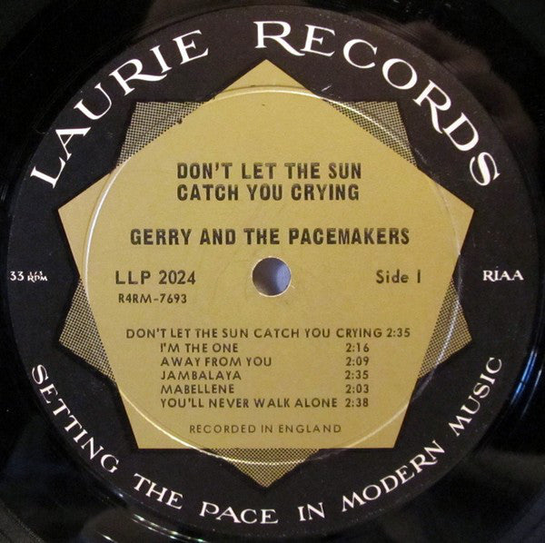 Gerry & The Pacemakers : Don't Let The Sun Catch You Crying (LP, Album, Mono, Ind)