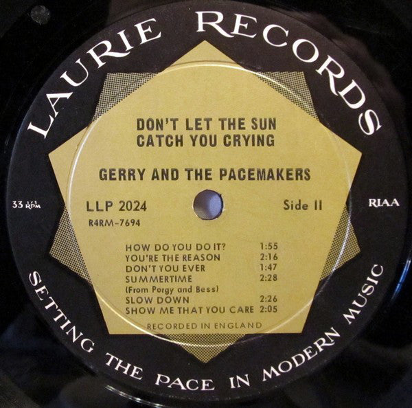 Gerry & The Pacemakers : Don't Let The Sun Catch You Crying (LP, Album, Mono, Ind)