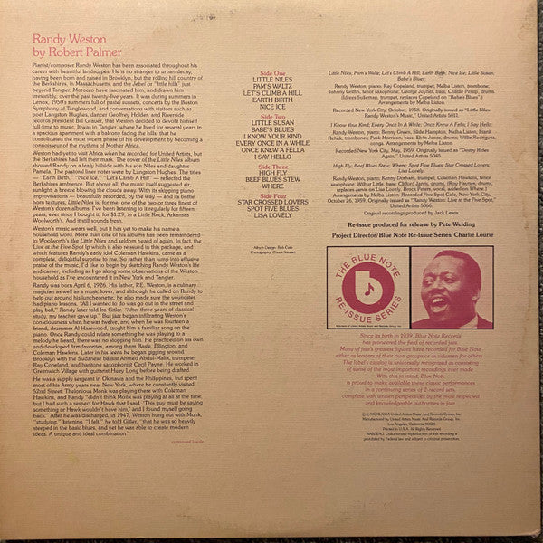 Randy Weston : Little Niles (2xLP, Album, Comp, RE, Gat)