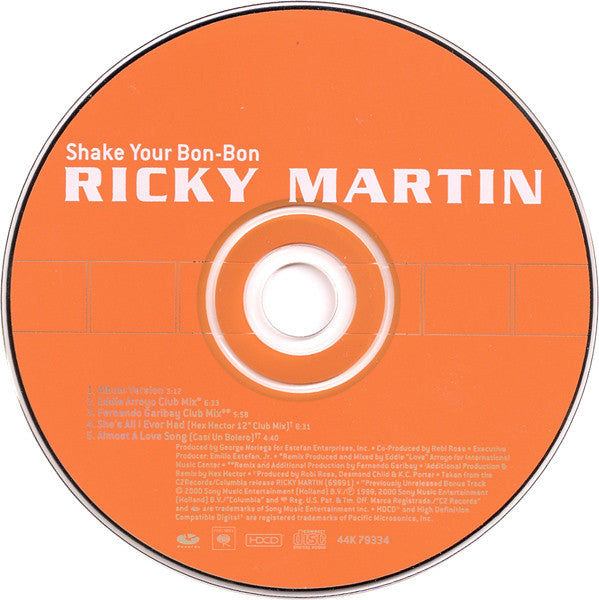 Ricky Martin : Shake Your Bon-Bon (HDCD, Maxi)