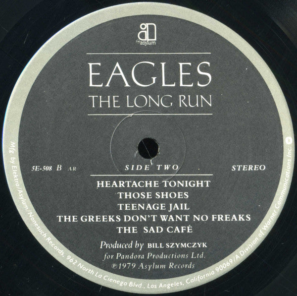 Eagles : The Long Run (LP, Album, AR)