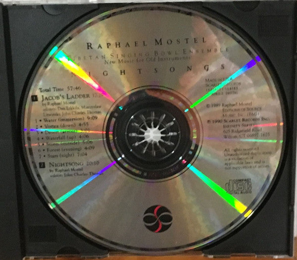 Raphael Mostel, Tibetan Singing Bowl Ensemble : Nightsongs (CD, Album)