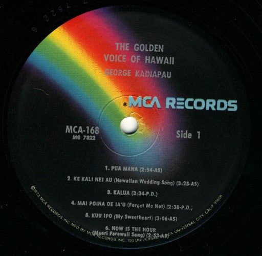George Kainapau : The Golden Voice Of Hawaii (LP, Album, RE)