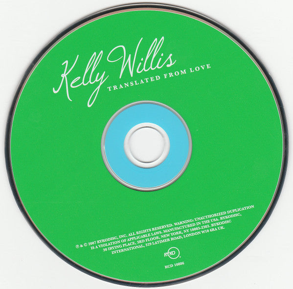 Kelly Willis : Translated From Love (CD, Album, Sli)