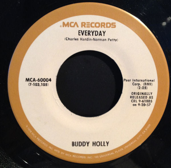 Buddy Holly : Peggy Sue / Everyday (7", RE, RP)