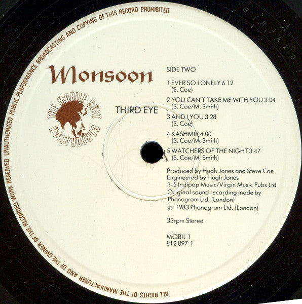 Monsoon : Third Eye (LP, Album)