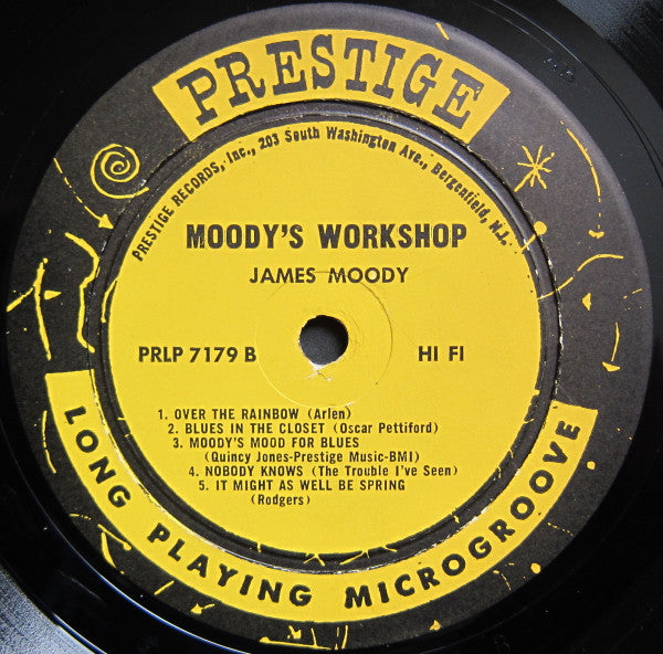 James Moody And His Band : Moody's Workshop (LP, Album, Mono, RE)