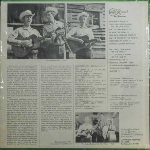 The Hodges Brothers : Watermelon Hangin' On The Vine (LP, Album, RE)