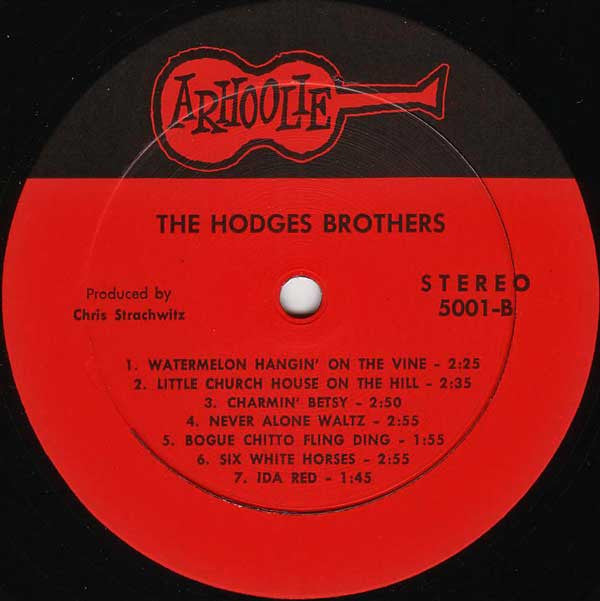 The Hodges Brothers : Watermelon Hangin' On The Vine (LP, Album, RE)