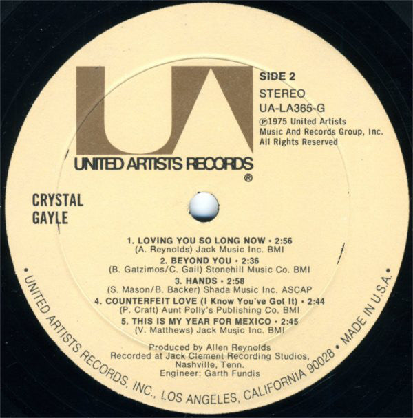 Crystal Gayle : Crystal Gayle (LP, Album)