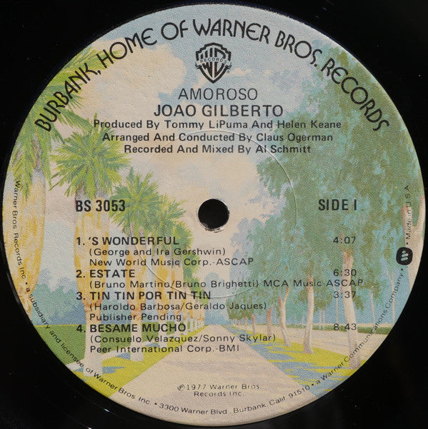João Gilberto : Amoroso (LP, Album)