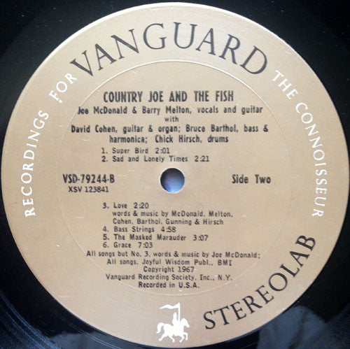 Country Joe And The Fish : Electric Music For The Mind And Body (LP, Album, Pit)