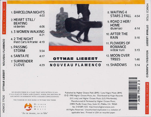 Ottmar Liebert : Nouveau Flamenco (CD, Album)