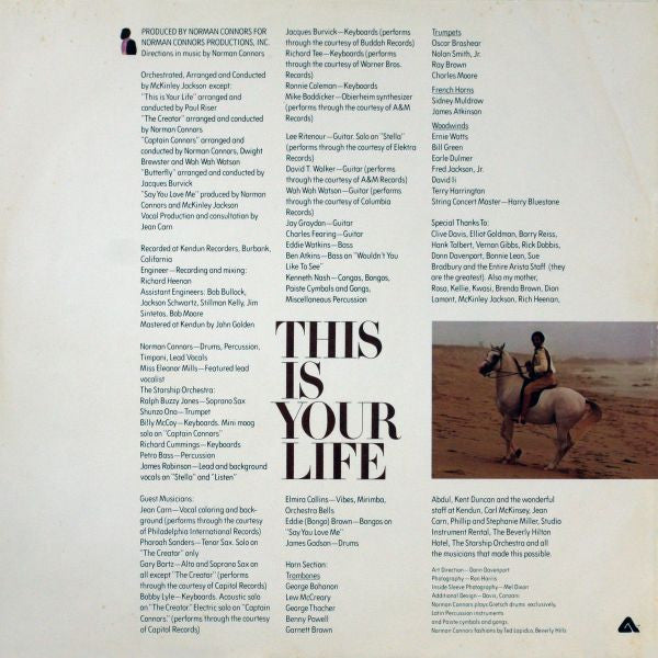 Norman Connors : This Is Your Life (LP, Album)