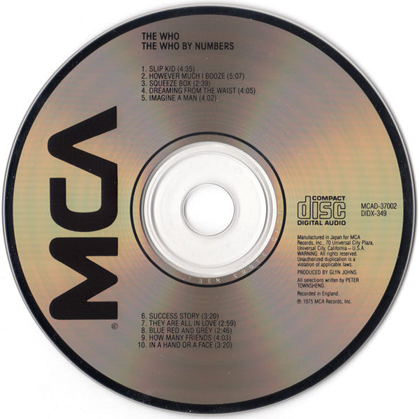 The Who : The Who By Numbers (CD, Album, RE)