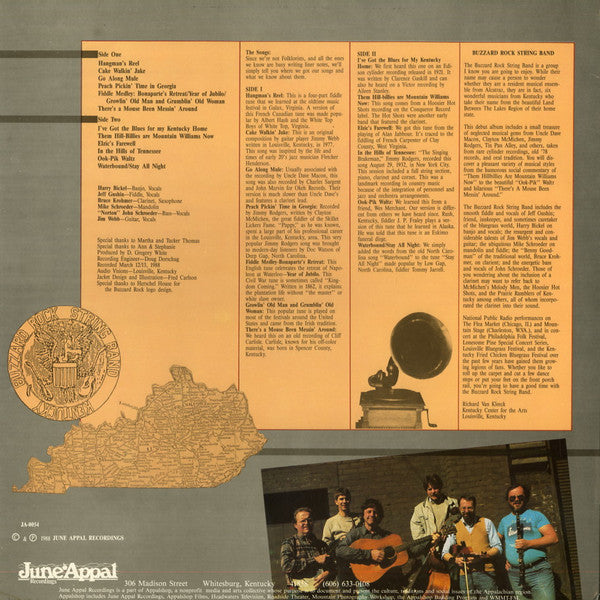 Buzzard Rock String Band : (I've Got The Blues For My Kentucky Home) (LP)