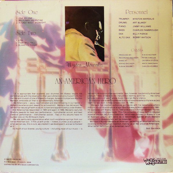 Wynton Marsalis : The All American Hero (LP, Album)