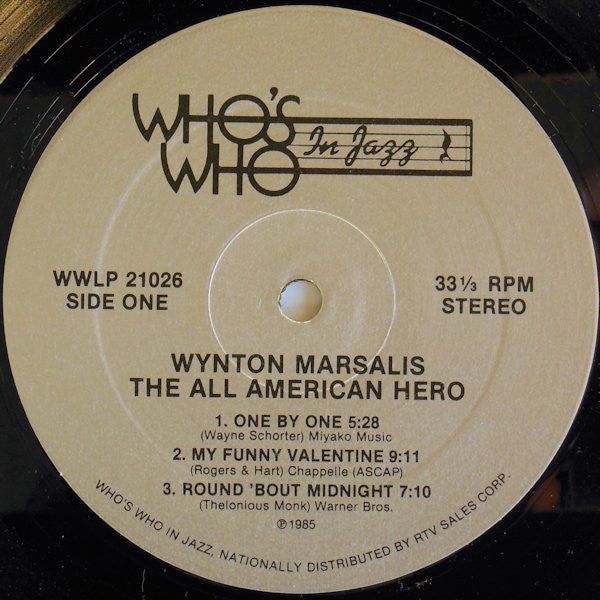 Wynton Marsalis : The All American Hero (LP, Album)