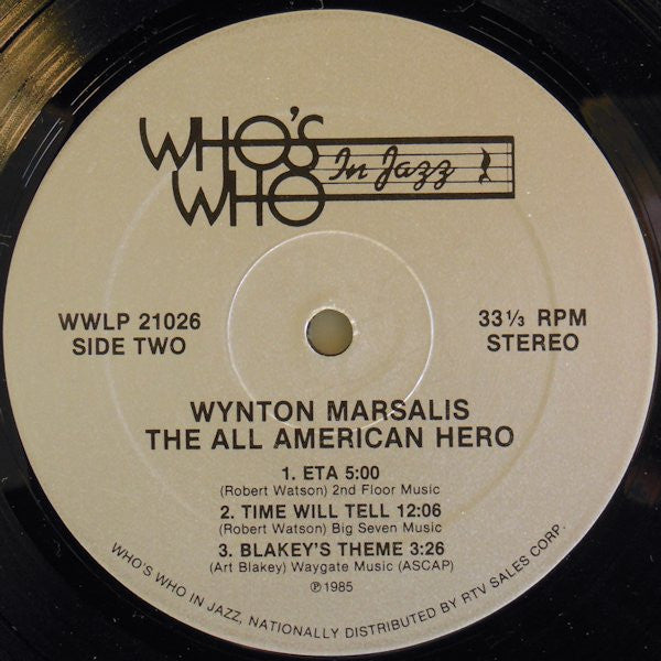 Wynton Marsalis : The All American Hero (LP, Album)