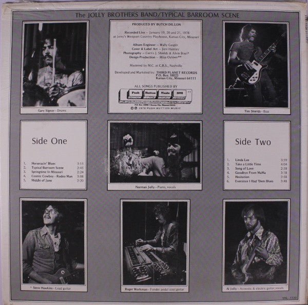 The Jolly Brothers Band (2) : Typical Bar-Room Scene (Live) (LP, Album)