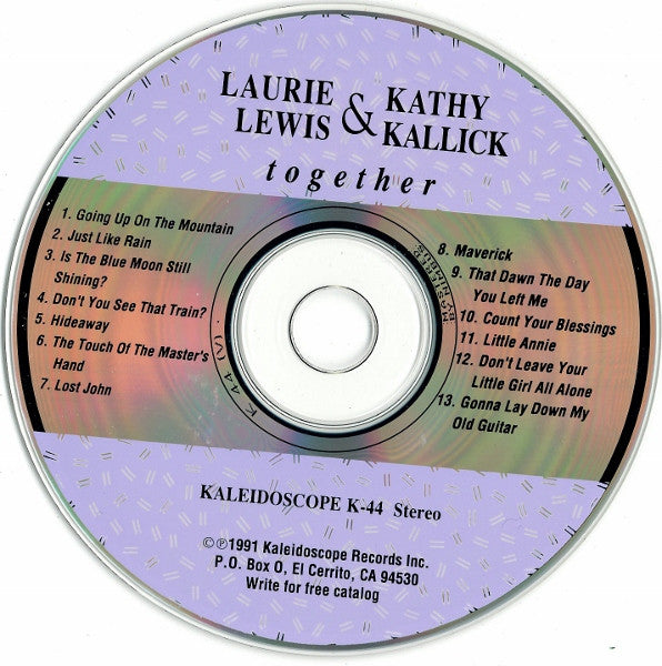 Laurie Lewis (5) & Kathy Kallick : Together (CD, Album)