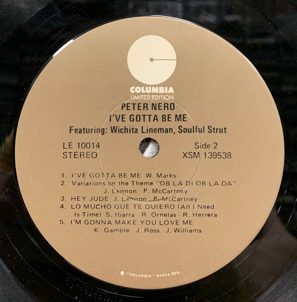 Peter Nero : I've Gotta Be Me (LP, Album)
